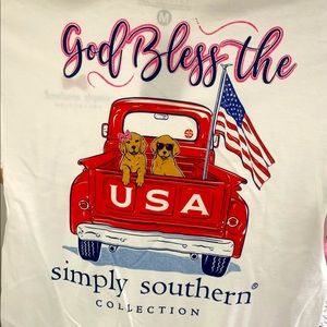 Simply Souther crew neck t shirt